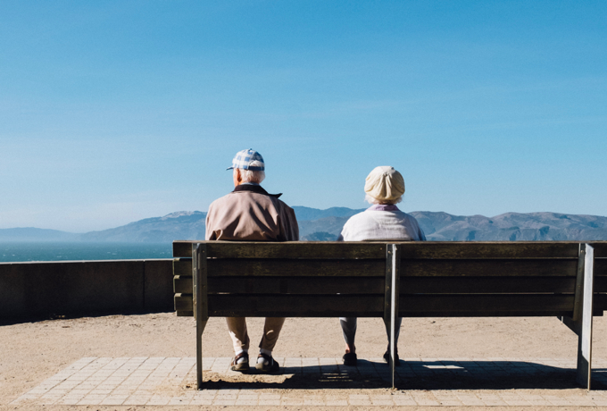 Couple on bench