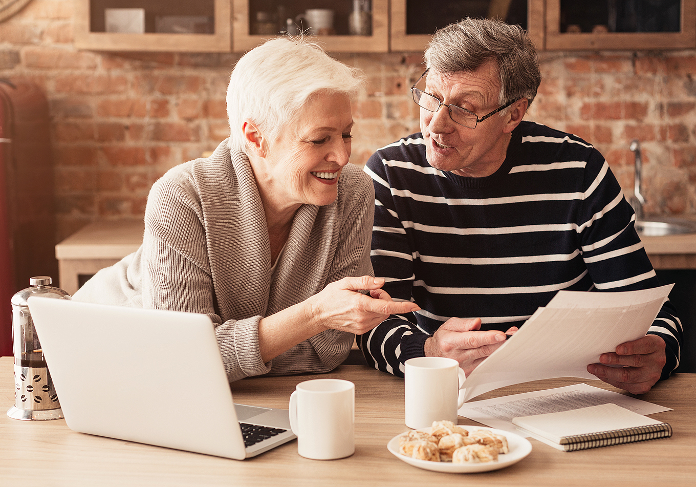 couple talking about finances