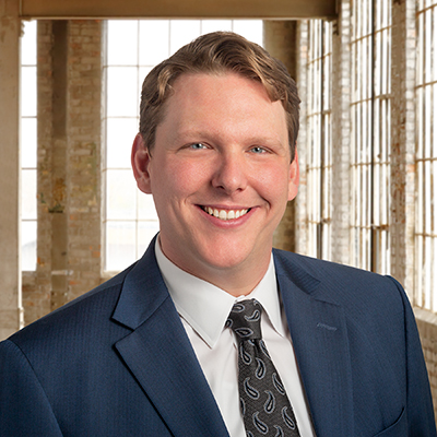 Headshot of Justin Regnier, a financial advisor at Nicolet Bank.