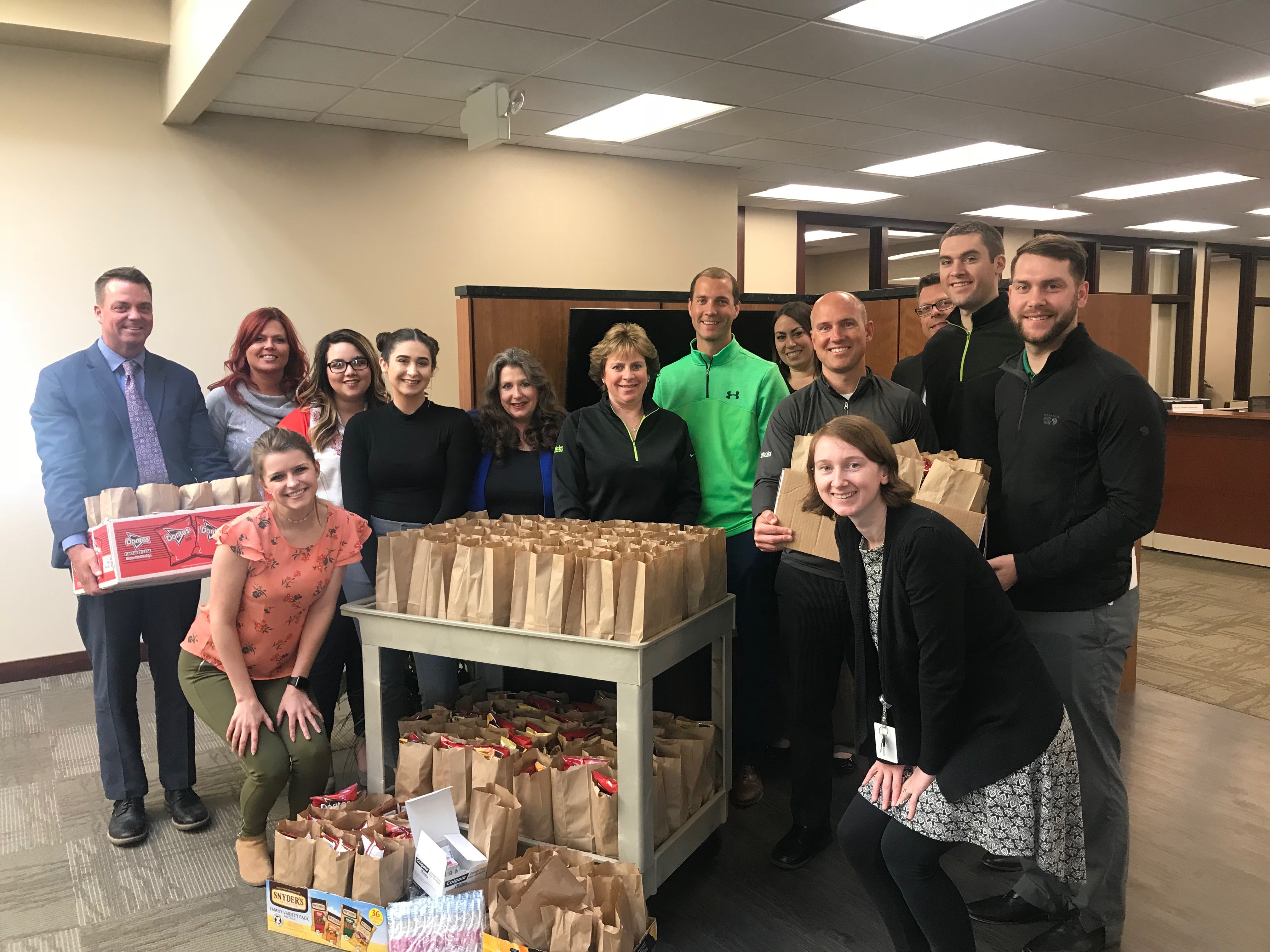 group with donations