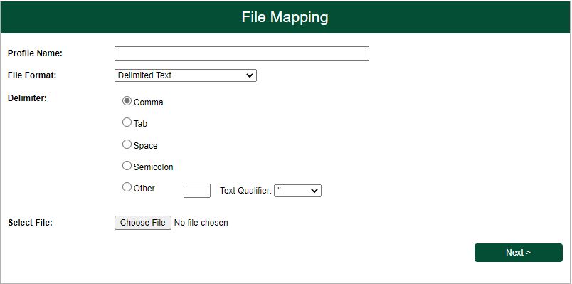 File mapping