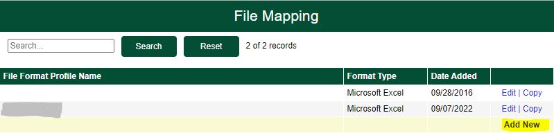 File mapping
